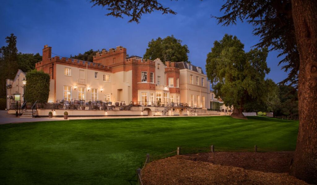 Taplow House Wedding Venue at night